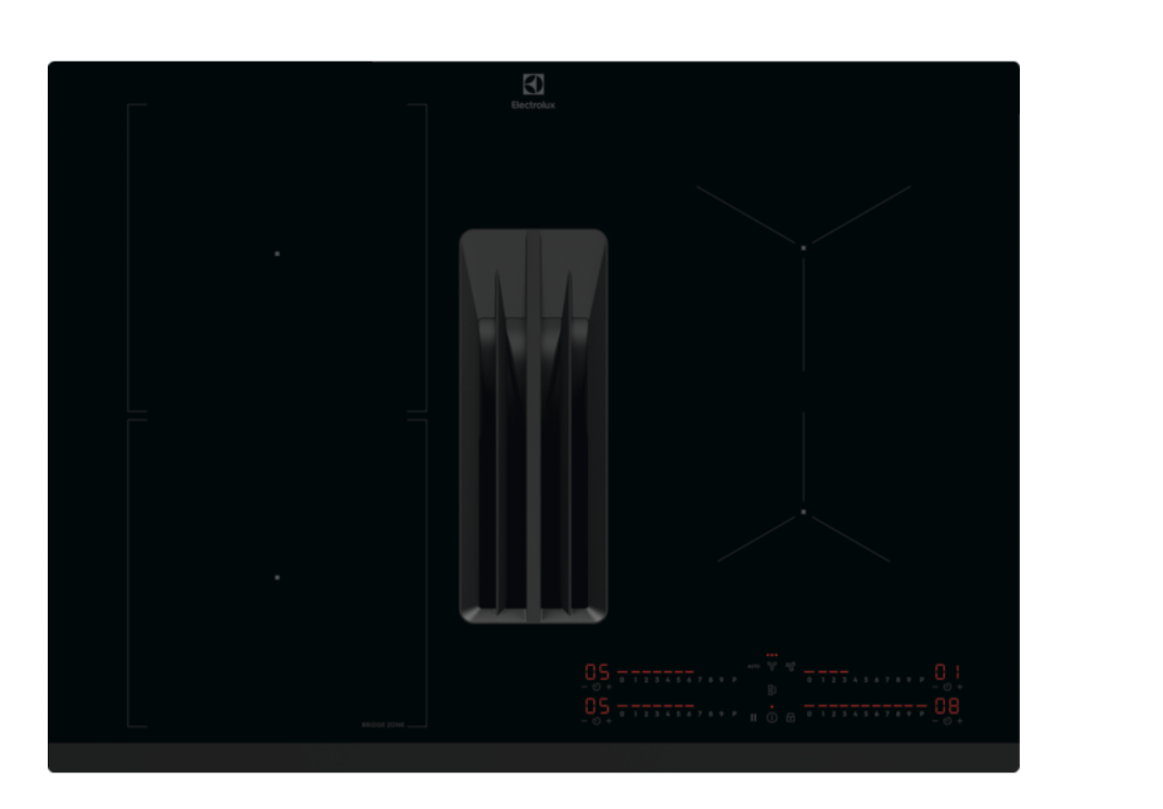 ELECTROLUX KCD73443 600 kookplaat met afzuiging - 71cm ELECTROLUX KCD73443 600 kookplaat met afzuiging - 71cm