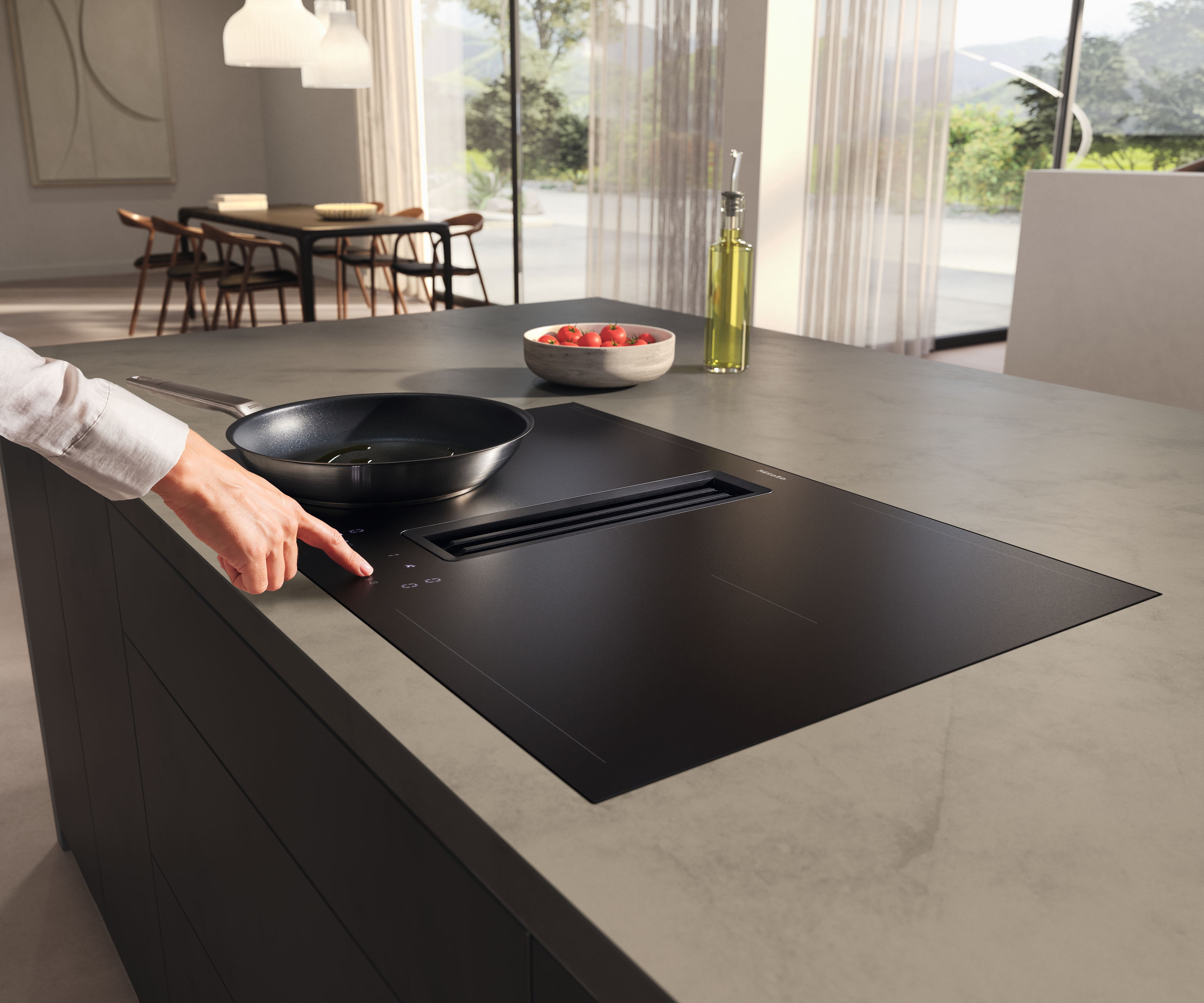 MIELE KMDA7876FL-U kookplaat met afzuiging - 80cm