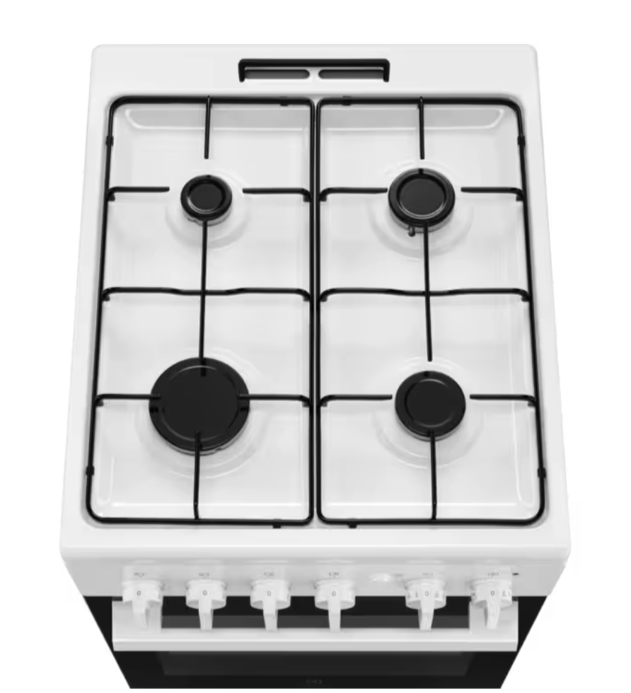 ELECTROLUX LKG500013W fornuis met gaskookplaat