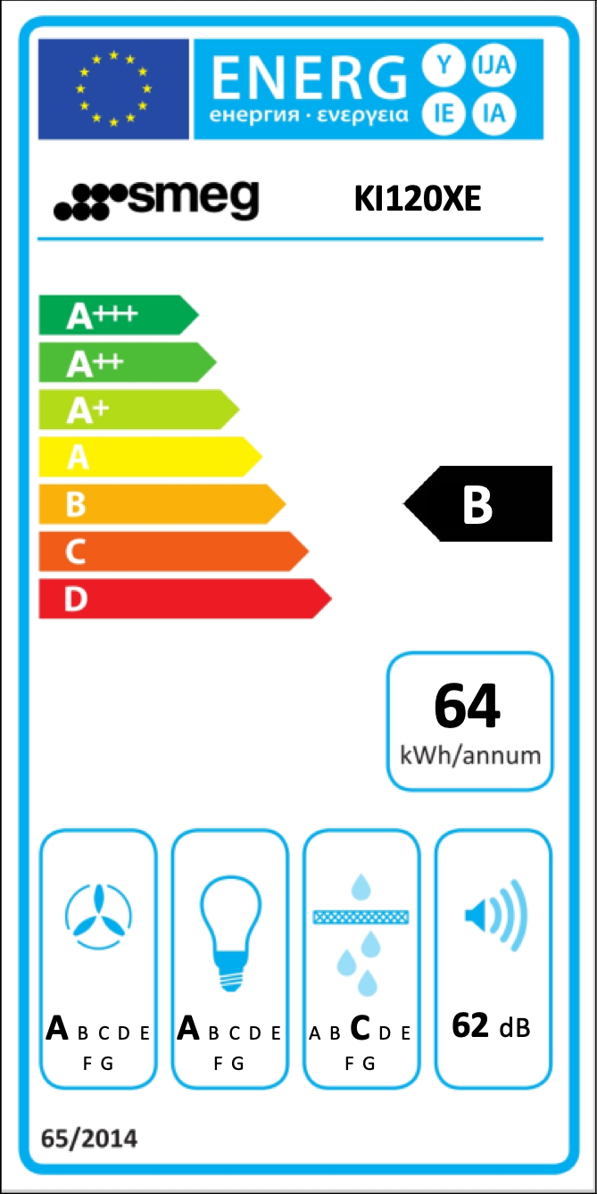 SMEG KI120XE eilanddampkap - 120cm SMEG KI120XE eilanddampkap - 120cm