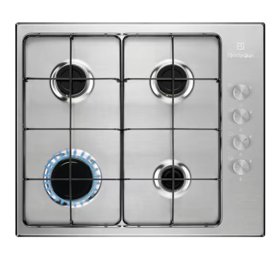 ELECTROLUX KGS6404SX 300 gaskookplaat - 60cm ELECTROLUX KGS6404SX 300 gaskookplaat - 60cm