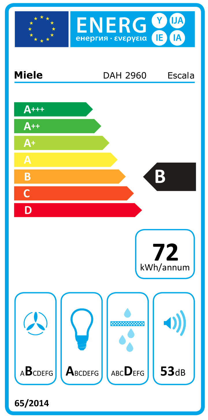 MIELE DAH2960OBSW headfree dampkap - 90cm MIELE DAH2960OBSW headfree dampkap - 90cm