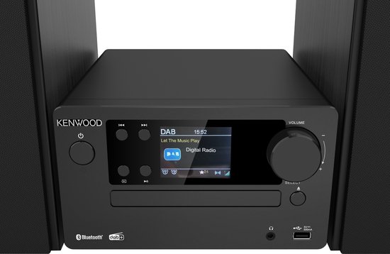 KENWOOD M-725DAB-B Micro HiFi Systeem - Zwart KENWOOD M-725DAB-B Micro HiFi Systeem - Zwart