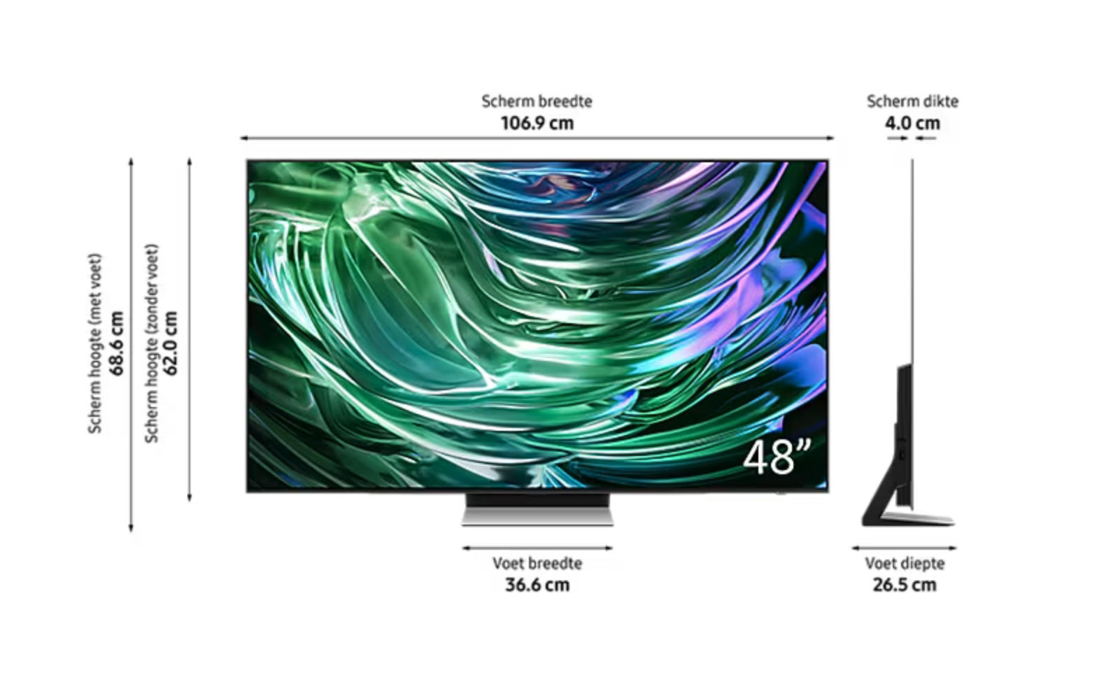 SAMSUNG QE48S93DAEXXN televisie 4K UHD - 48"