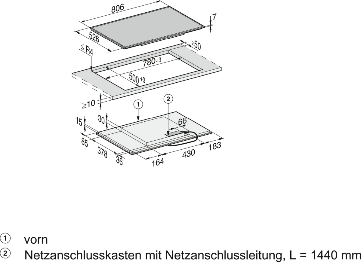 MIELE KM7474FR inductiekookplaat - 80cm MIELE KM7474FR inductiekookplaat - 80cm