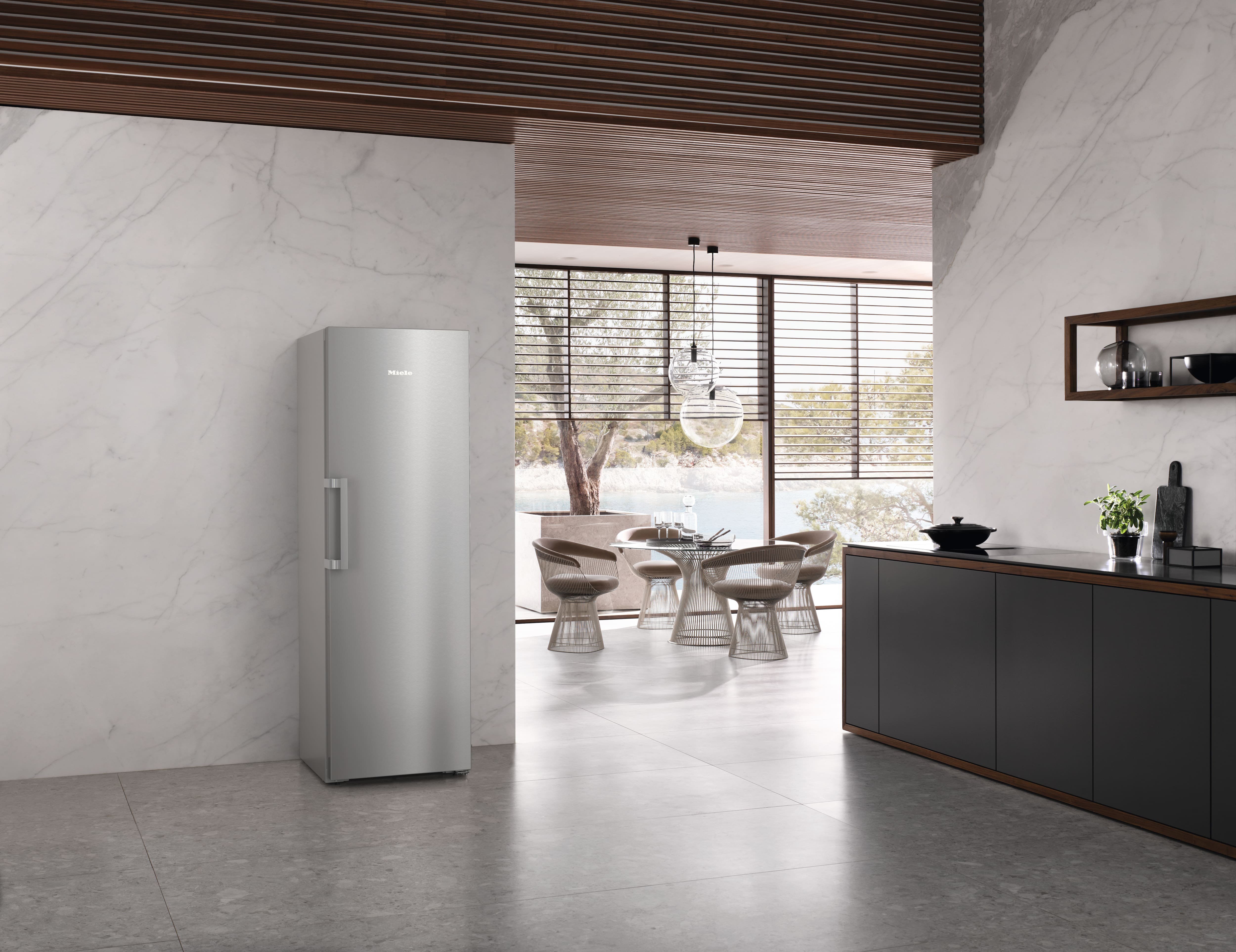 MIELE K4776DDEDT/CS vrijstaande koelkast met vriesvak - 185cm