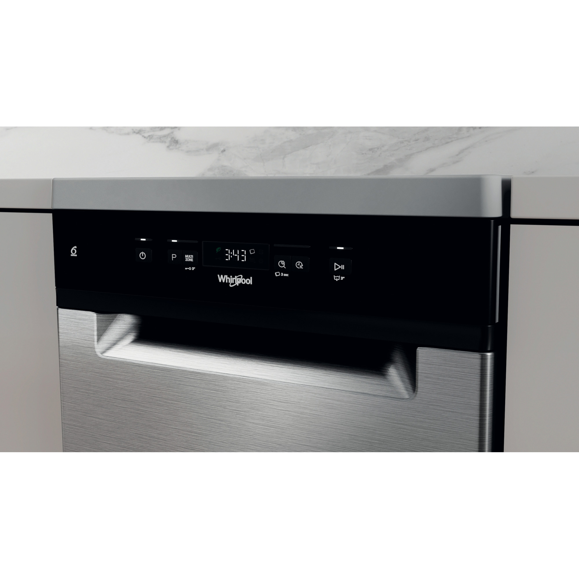 WHIRLPOOL WSFC3M27X vrijstaande vaatwasser