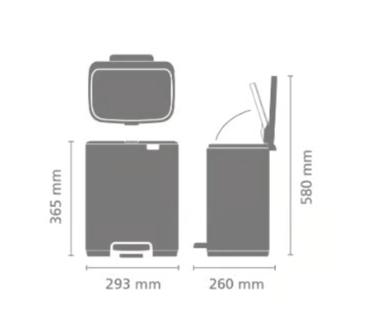 BRABANTIA 238024 pedaalemmer