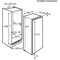 AEG SKE814D9ZC 9000 koelkast zonder vriesvak - 140cm AEG SKE814D9ZC 9000 koelkast zonder vriesvak - 140cm