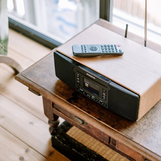 SANGEAN DDR66BTWALNUT DDR-66BT (REVERY R6), internet radio, Spotify, DAB+, BT, walnoot