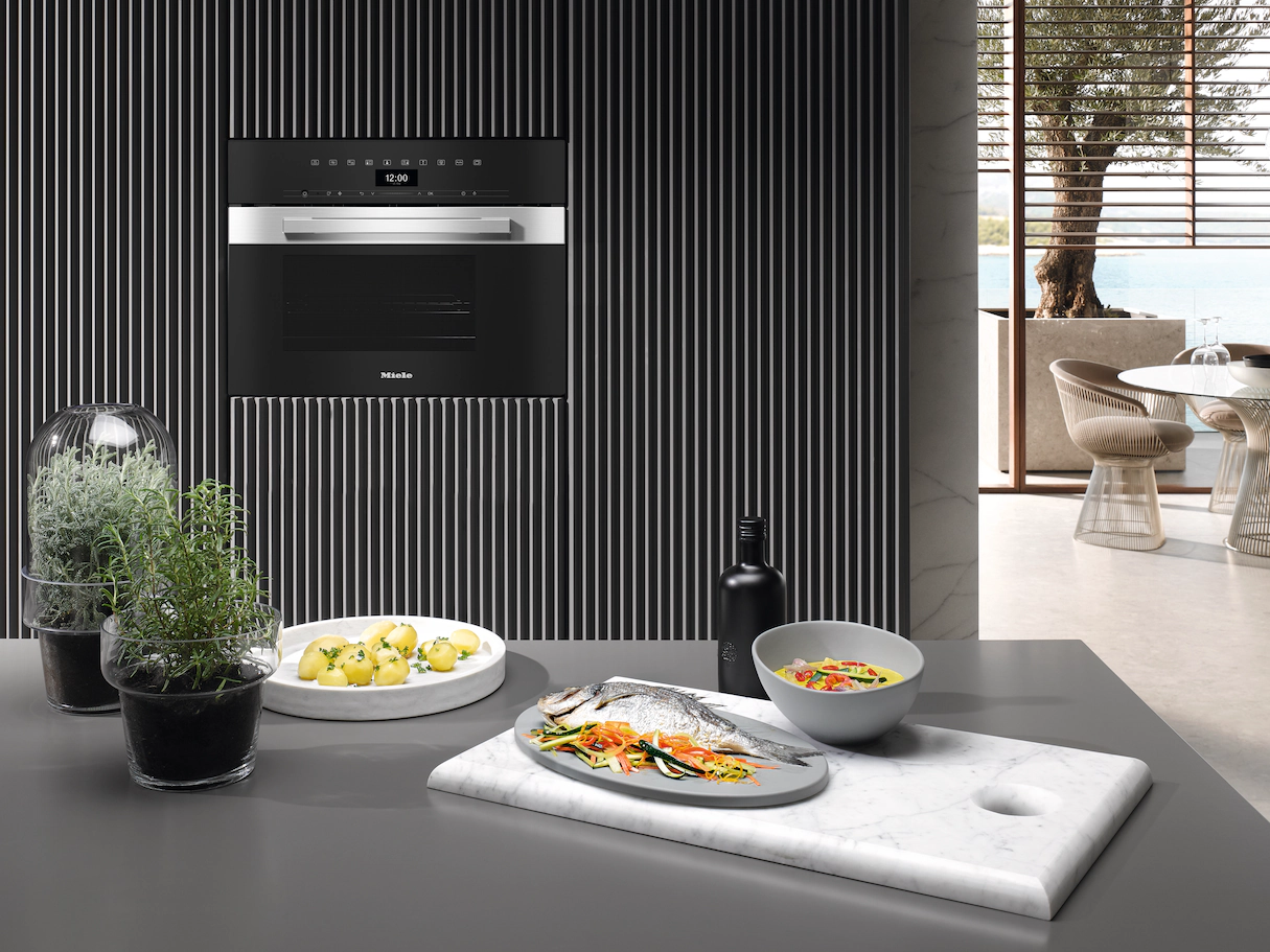 MIELE DGM7440CS PURELINE stoomoven - combi - 45cm MIELE DGM7440CS PURELINE stoomoven - combi - 45cm