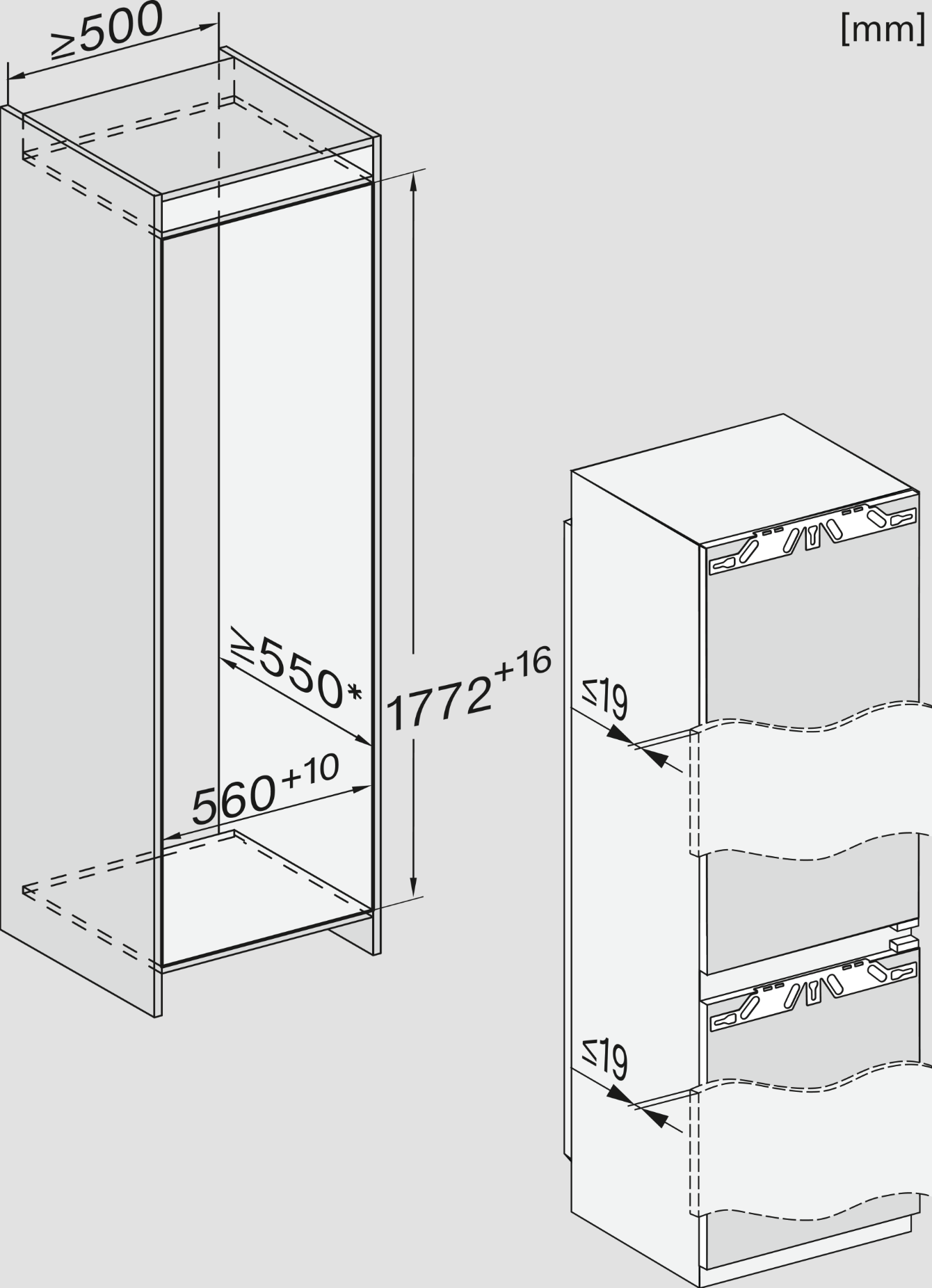 MIELE KFN7734E koel-/vriescombinatie - 177cm