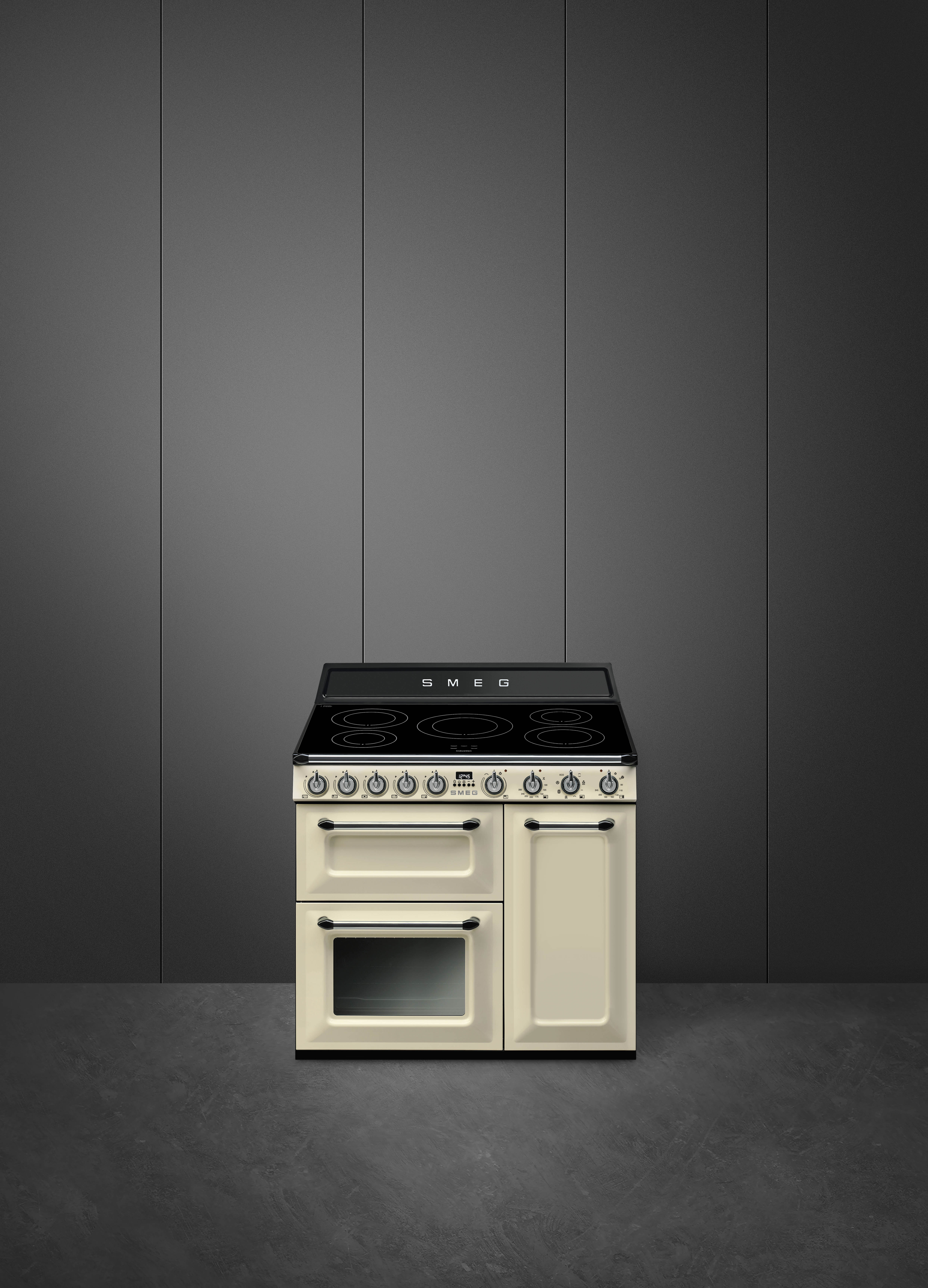 SMEG TR93IP2 fornuis met inductie kookplaat - 90cm