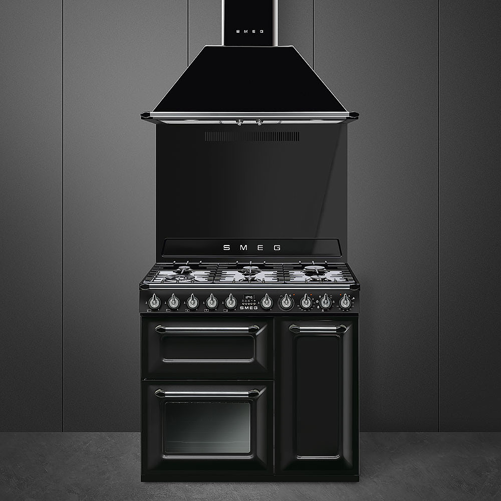 SMEG TR93BL fornuis met gaskookplaat - 90cm