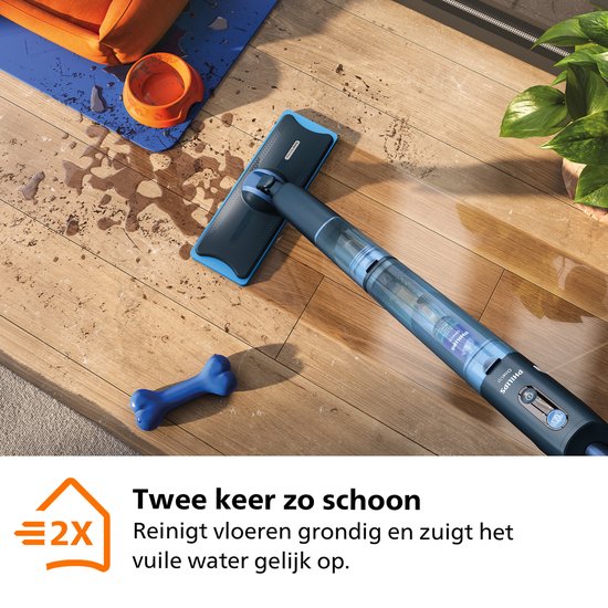 PHILIPS XV5113/01

 OneUp Elektrische Dweil 5000 series - Dweilsysteem - Vloerreiniger - Vuil water opzuigen - 2 standen - 70min dweilen - Geen emmer nodig
