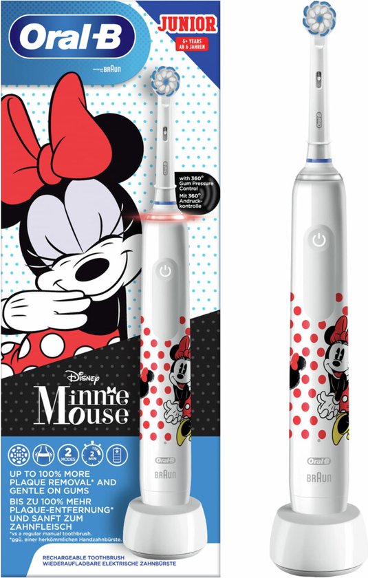 ORAL B BRJUNIORD505MIN Oral-B Junior Minnie - Elektrische Tandenborstel ORAL B BRJUNIORD505MIN Oral-B Junior Minnie - Elektrische Tandenborstel