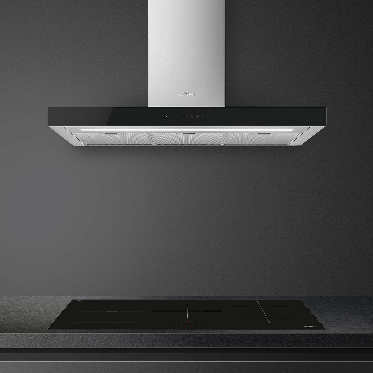 SMEG KBT9L4VN wandschouwdampkap - 90cm