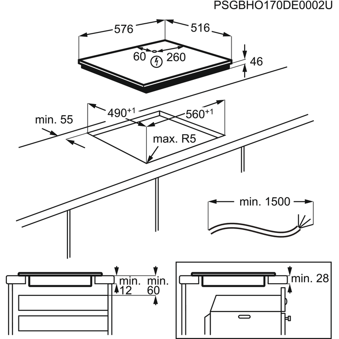 AEG IAE64411XB 7000 inductiekookplaat - 60cm AEG IAE64411XB 7000 inductiekookplaat - 60cm