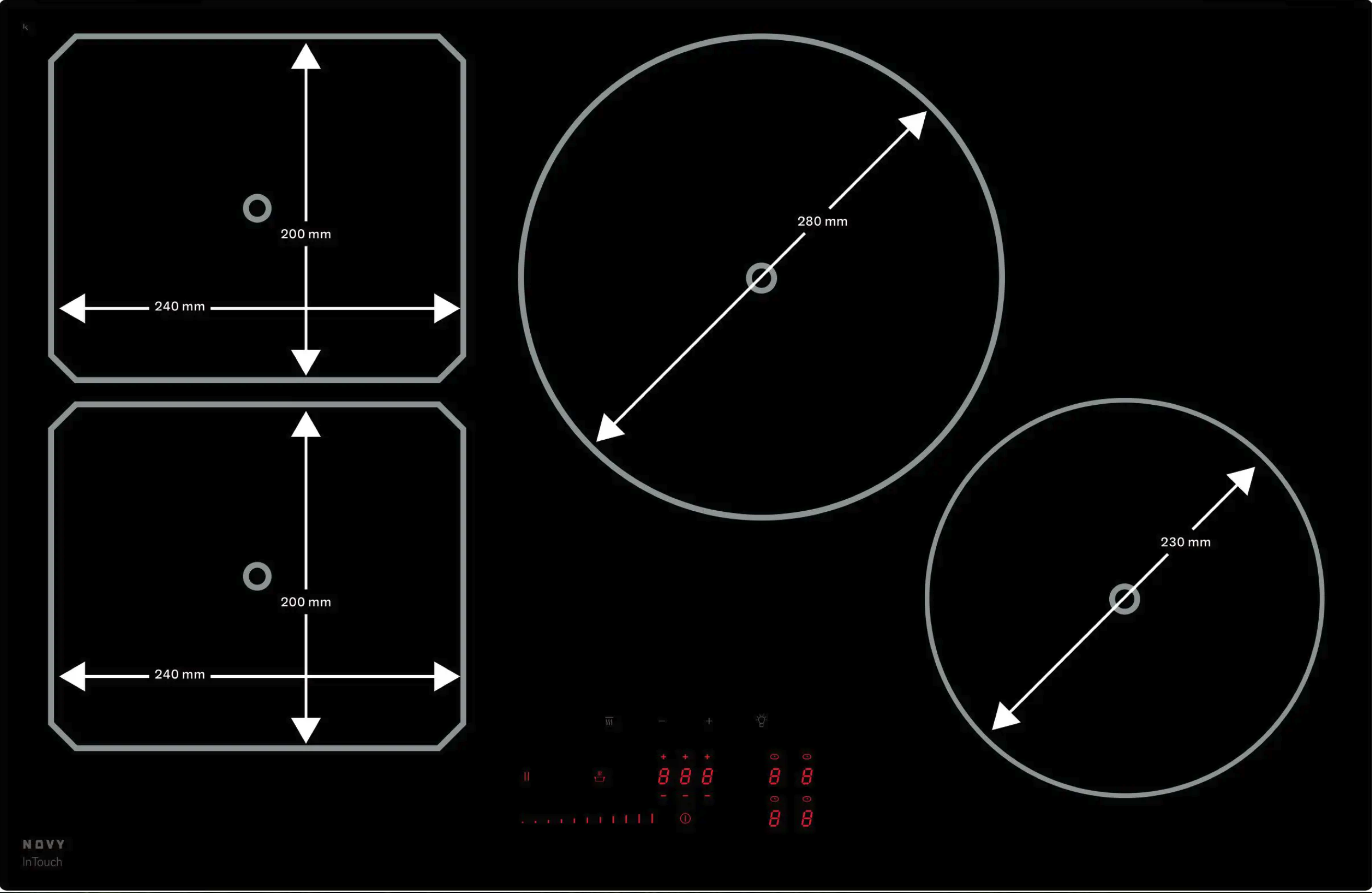 NOVY 1726 inductiekookplaat - 80cm NOVY 1726 inductiekookplaat - 80cm