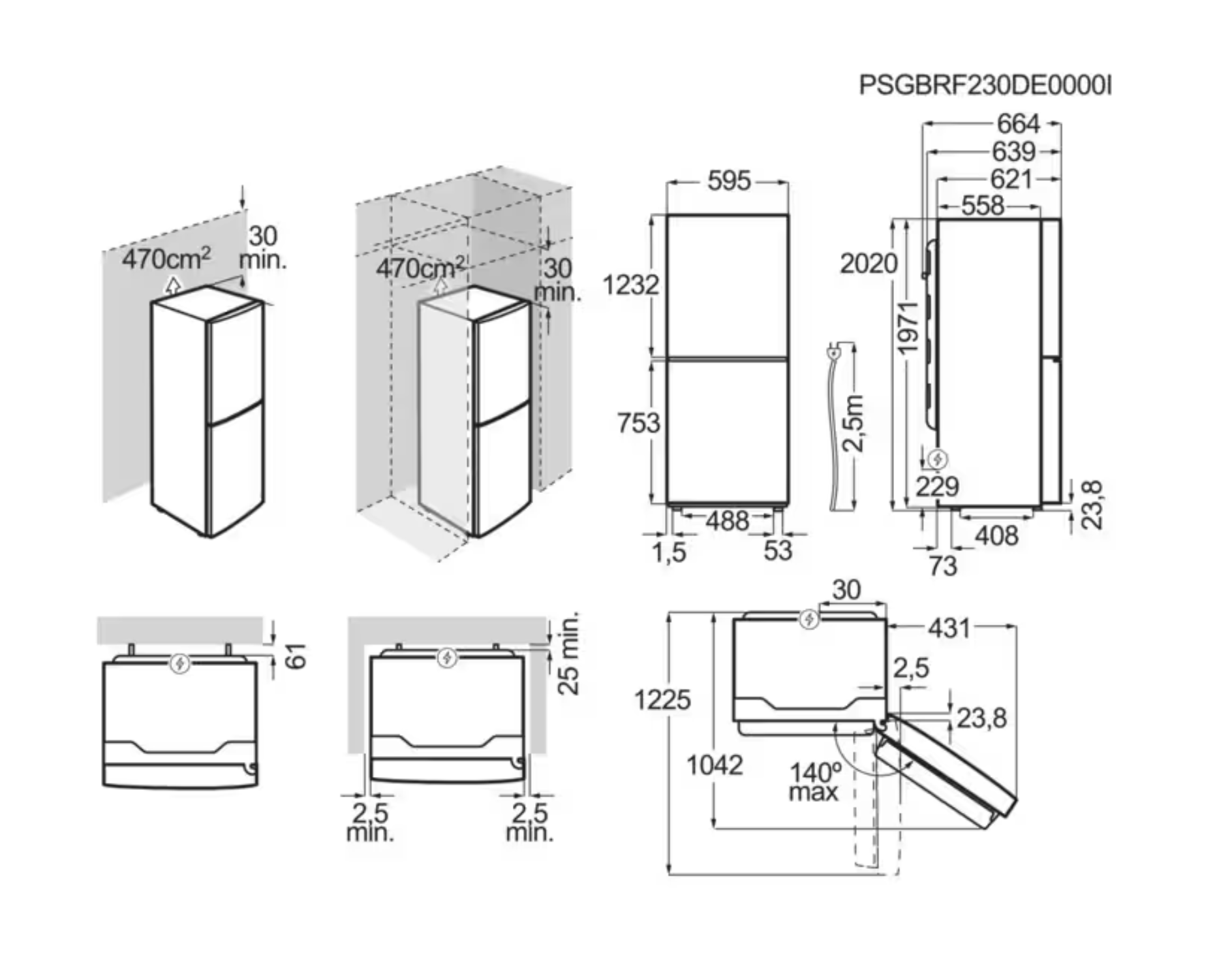 AEG ORC7P361CX 7000 vrijstaande koel-/vriescombinatie - 202cm AEG ORC7P361CX 7000 vrijstaande koel-/vriescombinatie - 202cm