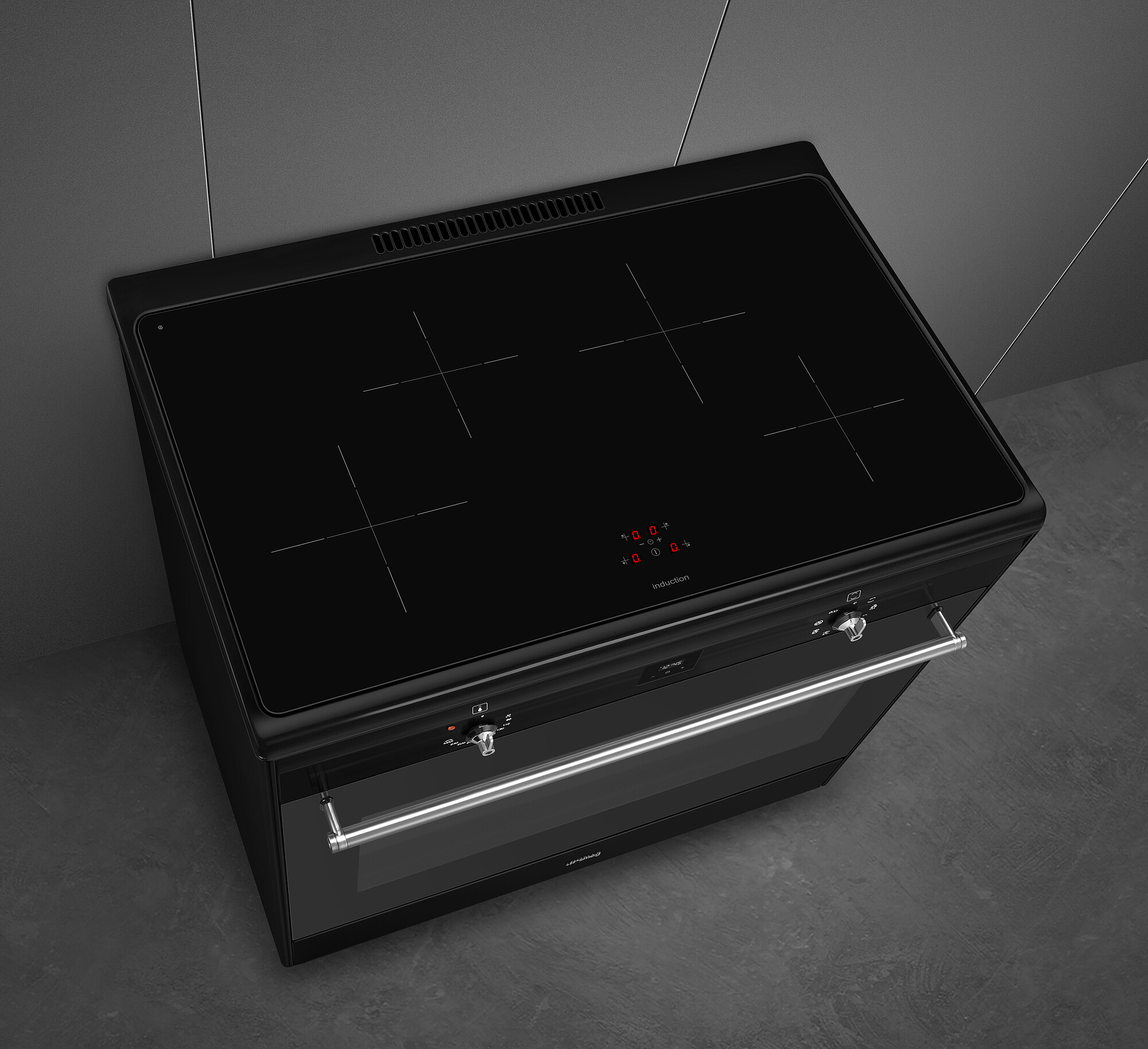 SMEG CX91IMBL fornuis met inductie kookplaat 