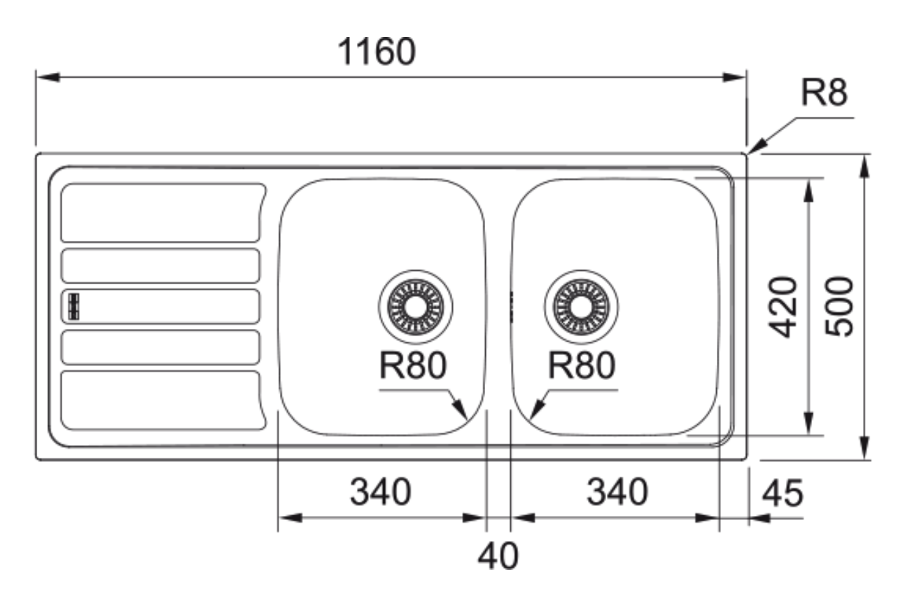 FRANKE FLX6211 FLASH spoelbak FRANKE FLX6211 FLASH spoelbak