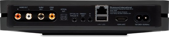BLUESOUND 511921 Node N132 Draadloze Muziekstreamer - Zwart BLUESOUND 511921 Node N132 Draadloze Muziekstreamer - Zwart