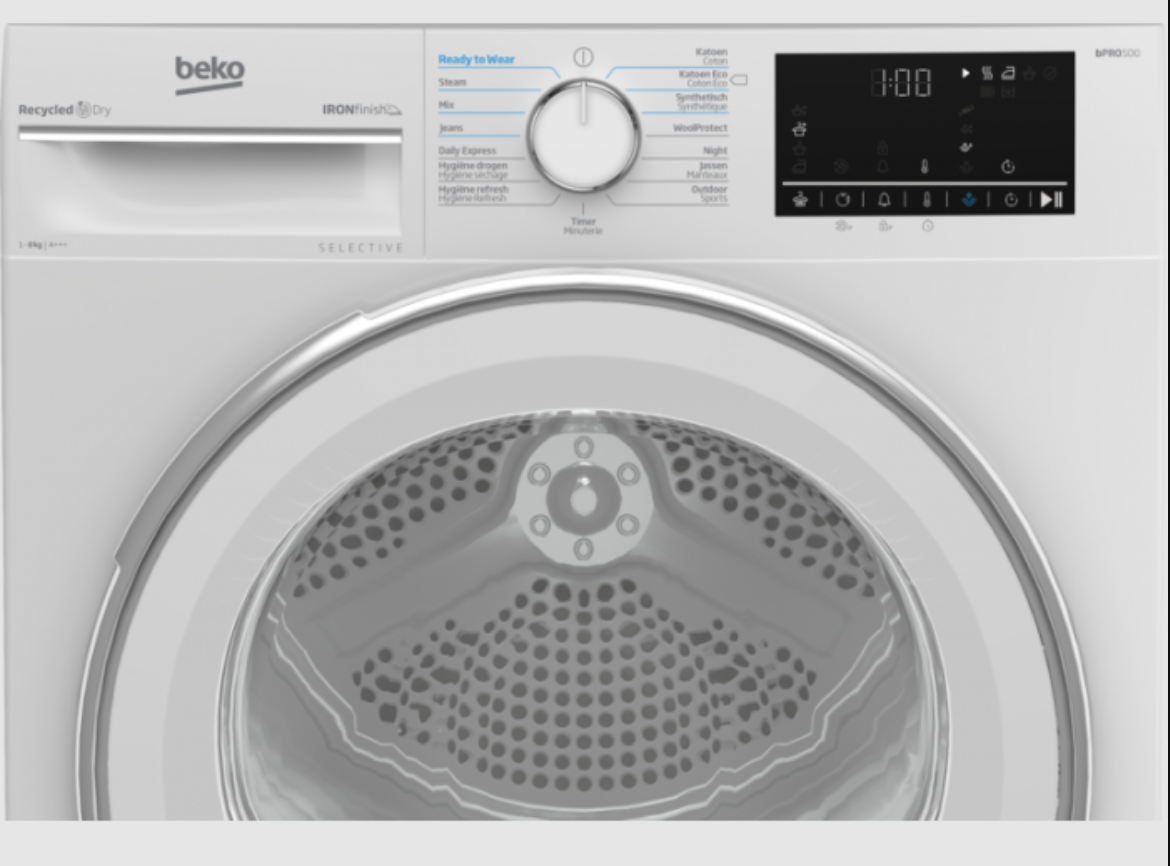 BEKO B5T68243W2 droogkast - warmtepomp BEKO B5T68243W2 droogkast - warmtepomp