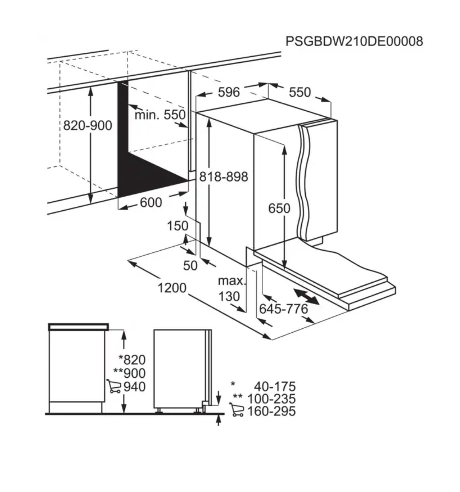 AEG FSS5261XZ 6000 vaatwasser volledig integreerbaar