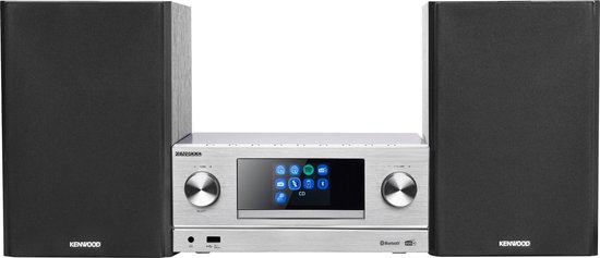 KENWOOD M-9000S-S Smart Wifi Micro Hifi-Systeem - Zilver KENWOOD M-9000S-S Smart Wifi Micro Hifi-Systeem - Zilver