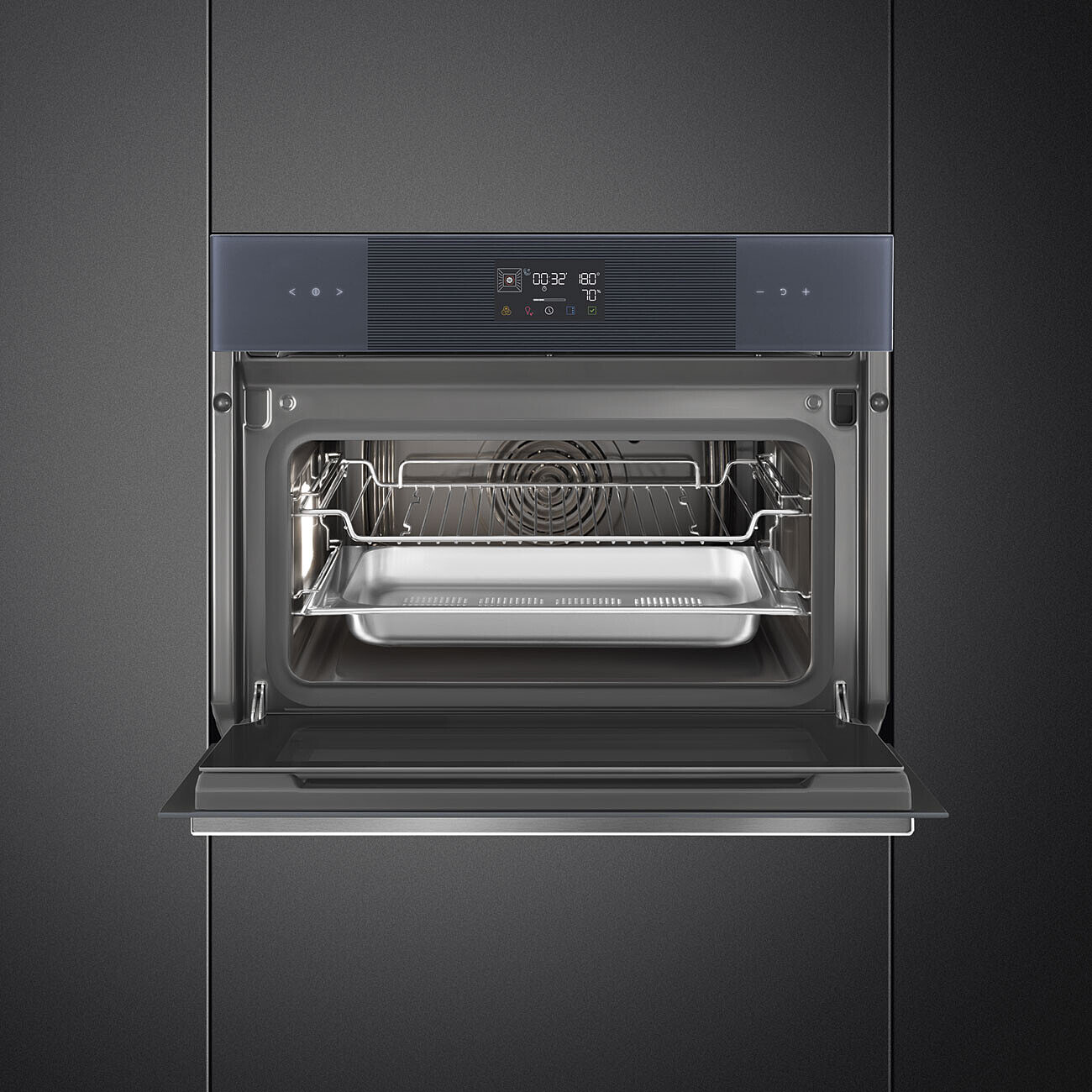 SMEG SO4102S3G multifunctionele oven met stoom - 45cm