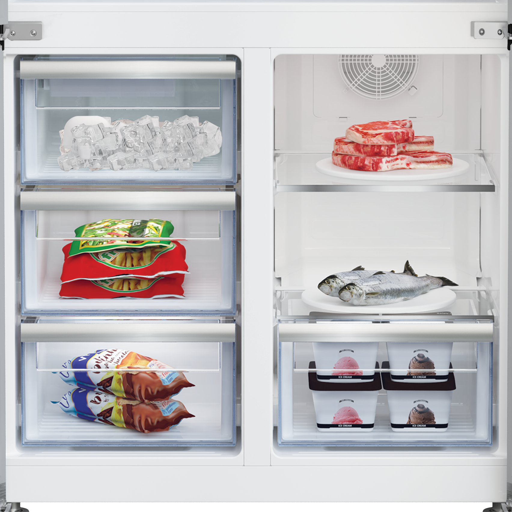 BEKO GN1416240JXN side-by-side - 182cm
