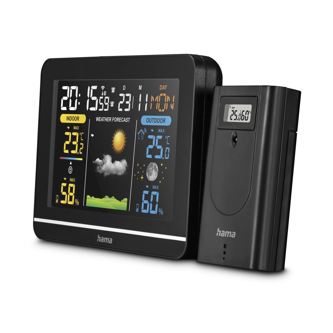 HAMA 00222242 Weerstation "Usedom", zwart