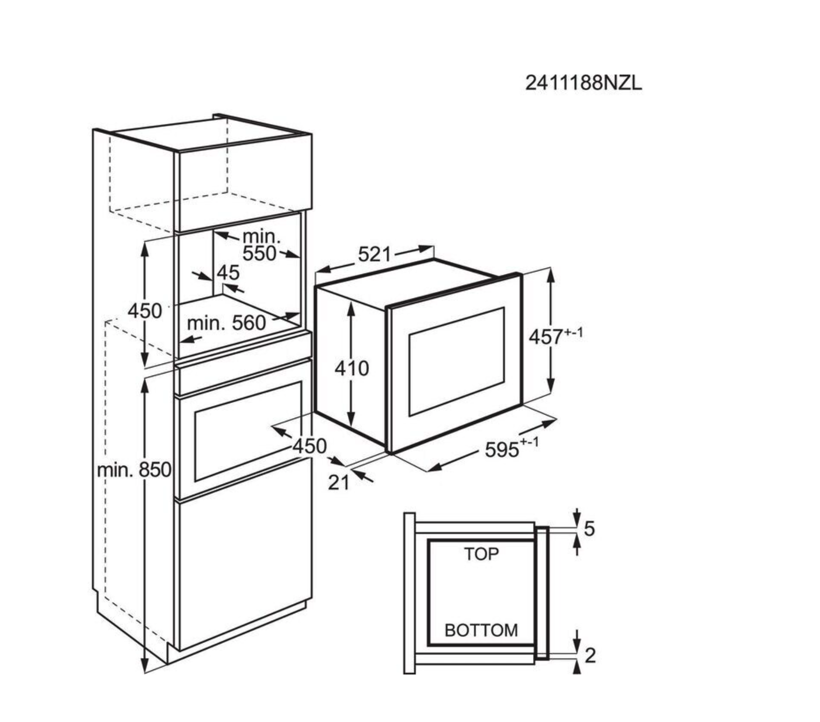 AEG OS5CM34MB 5000 microgolfoven - combi - 45cm AEG OS5CM34MB 5000 microgolfoven - combi - 45cm