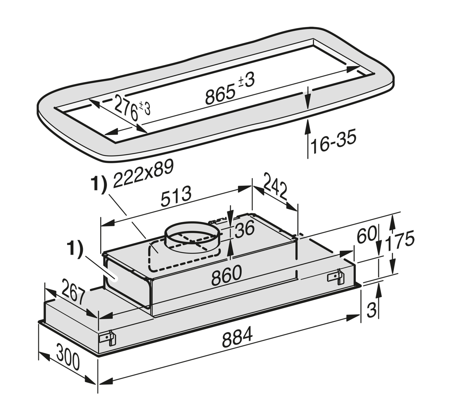 MIELE DA2698EXTA inbouwgroep - 88cm
