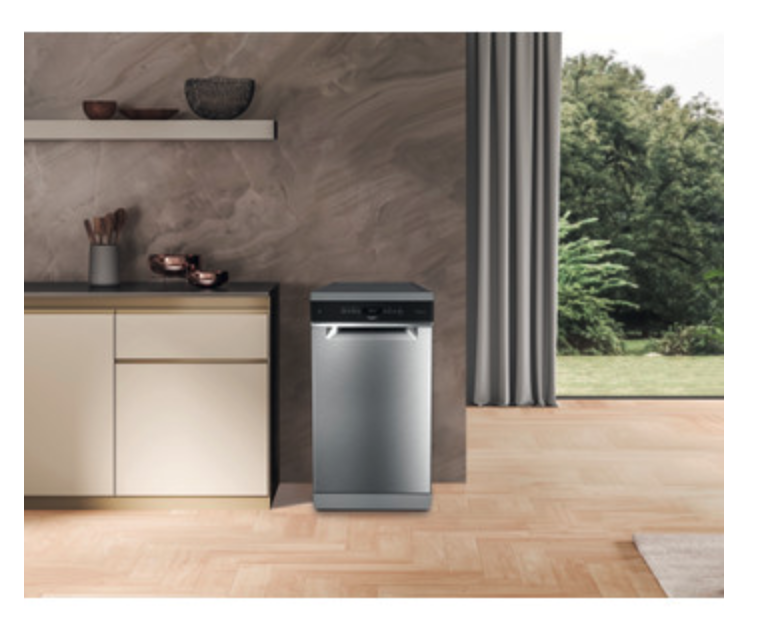 WHIRLPOOL WH6FB10BS7A0X vrijstaande vaatwasser