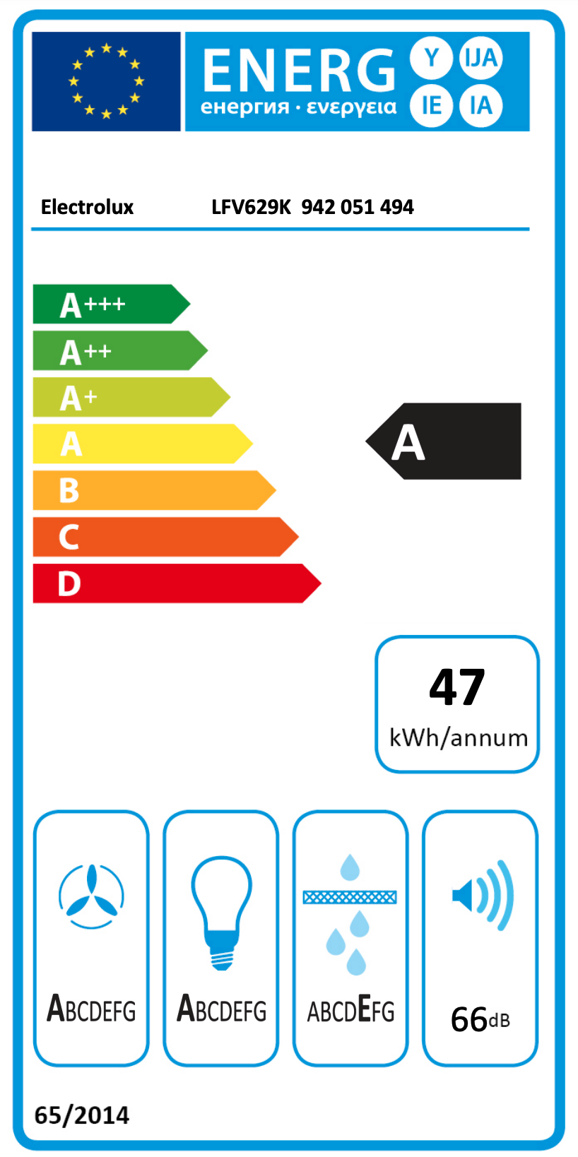 ELECTROLUX LFV629K 700 headfree dampkap - 90cm ELECTROLUX LFV629K 700 headfree dampkap - 90cm