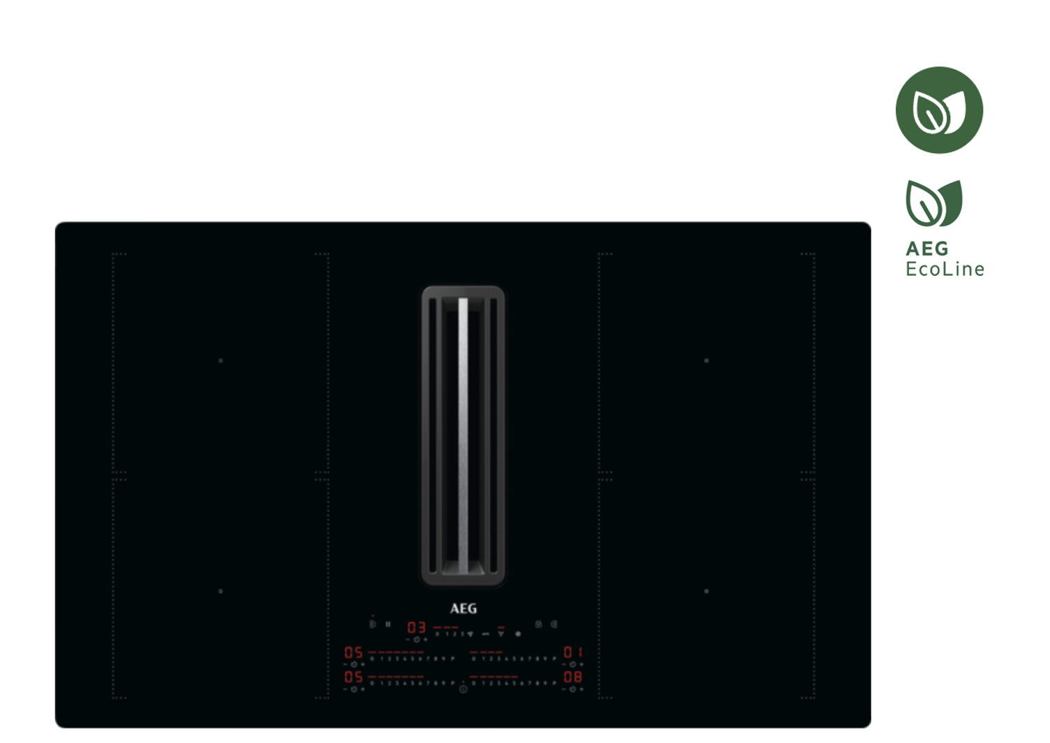 AEG CCE84751CB 8000 kookplaat met afzuiging - 83cm AEG CCE84751CB 8000 kookplaat met afzuiging - 83cm