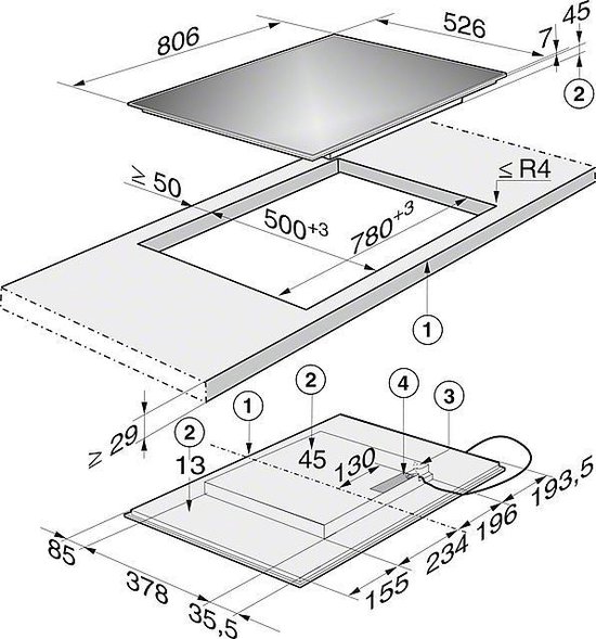 MIELE KM6357 Miele Powerflex inductiekookplaat MIELE KM6357 Miele Powerflex inductiekookplaat