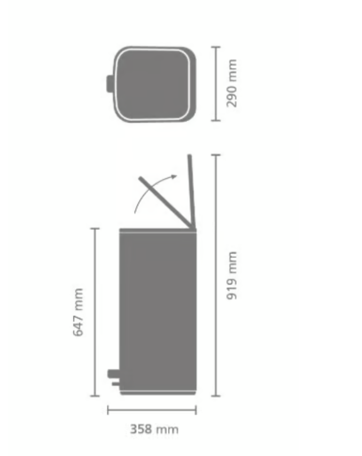 BRABANTIA 238185 pedaalemmer