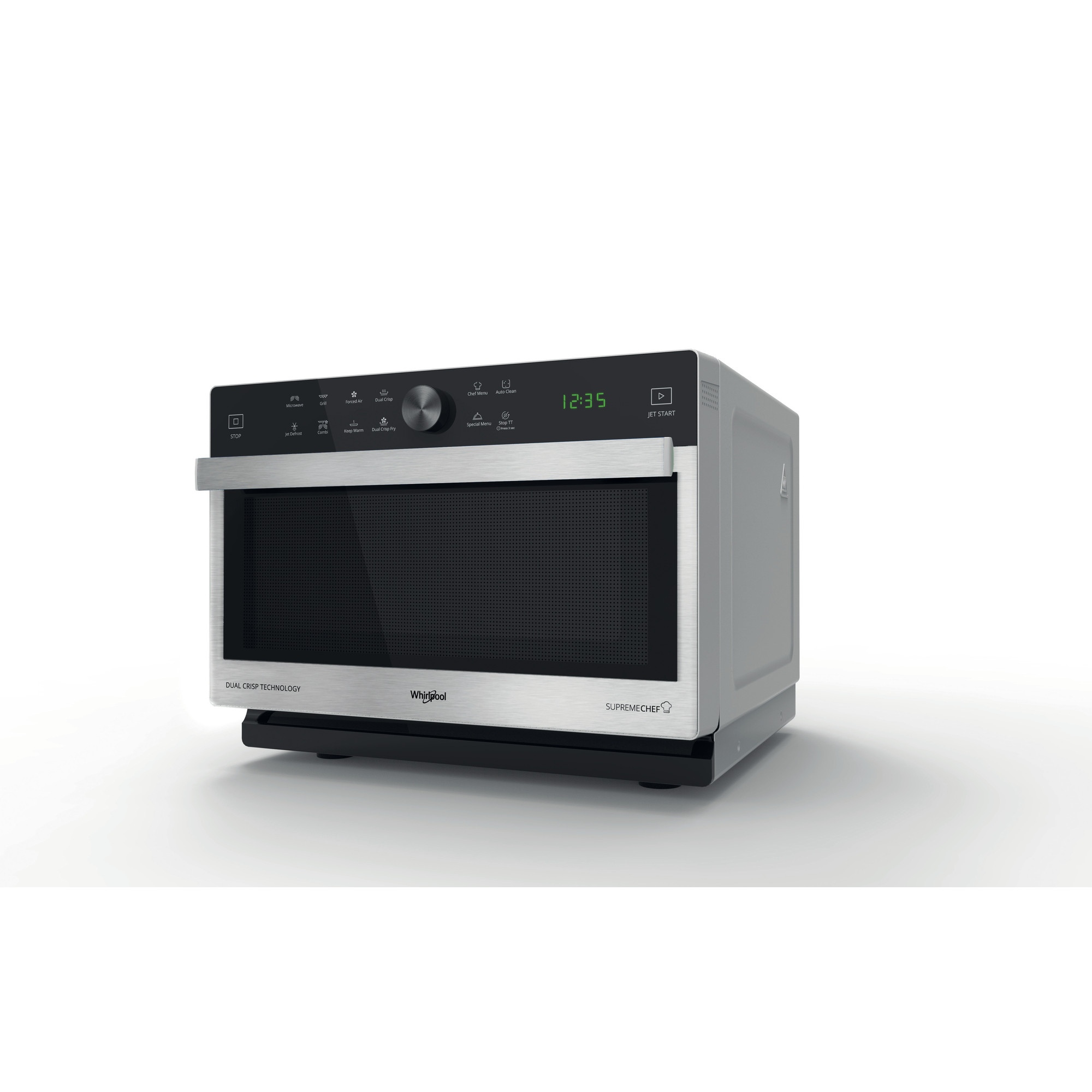 WHIRLPOOL MWSC833SX vrijstaande microgolfoven - combi - 37cm