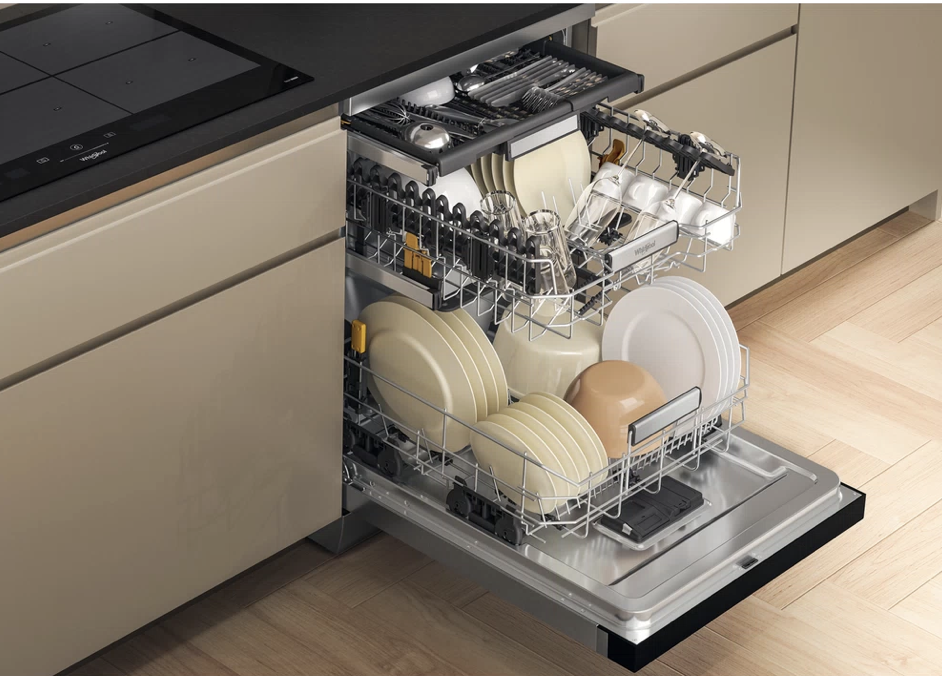 WHIRLPOOL W7FHS41X vrijstaande vaatwasser