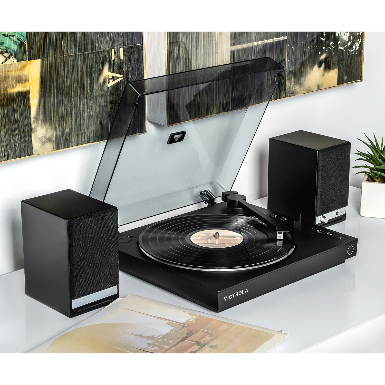 VICTROLA VPT-800-BLK-INT VPT-800 Automatic, platenspeler, zwart