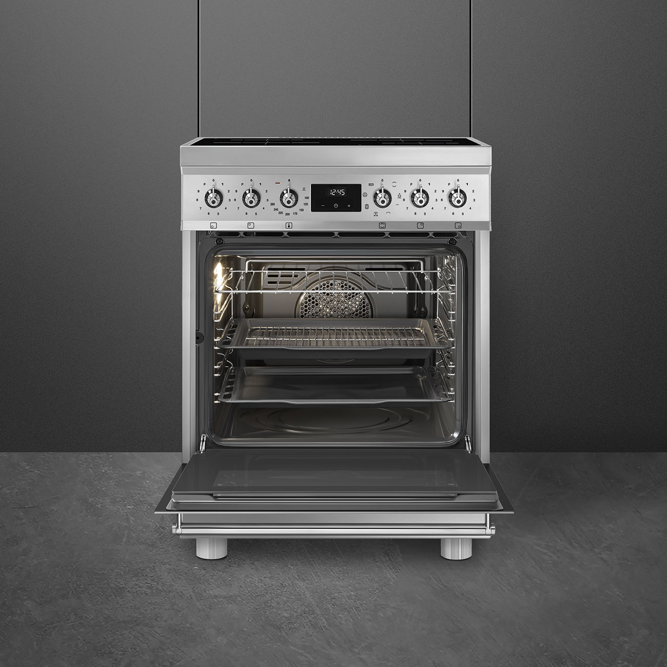 SMEG C6IMXM2 fornuis met inductie kookplaat - 60cm