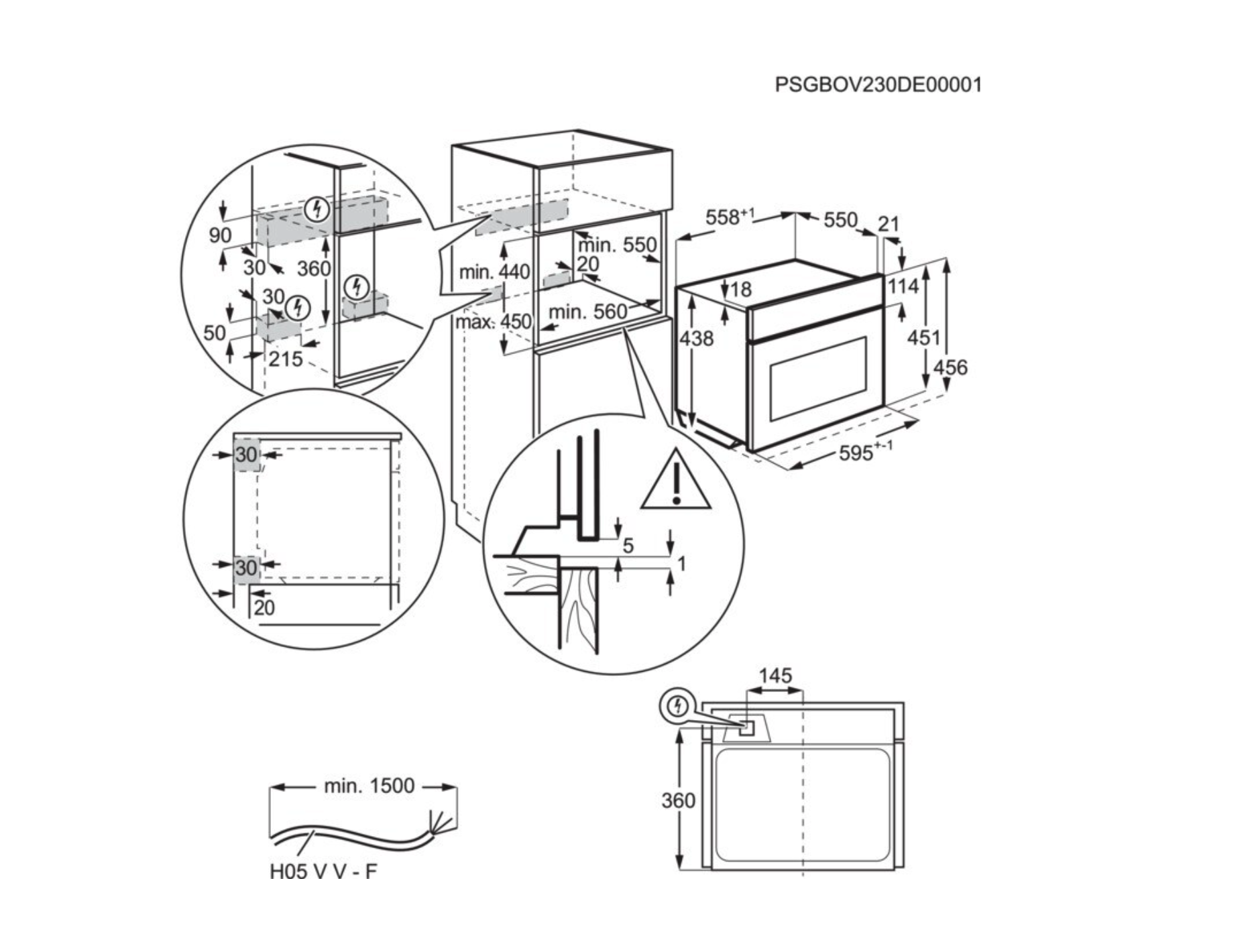 AEG TK6NK50FB 6000 multifunctionele oven met microgolfoven - 45cm AEG TK6NK50FB 6000 multifunctionele oven met microgolfoven - 45cm