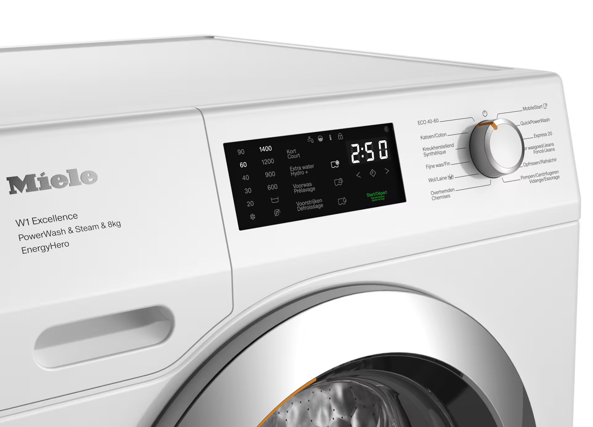 MIELE WEE395WPS CHROME EDITION wasmachine MIELE WEE395WPS CHROME EDITION wasmachine