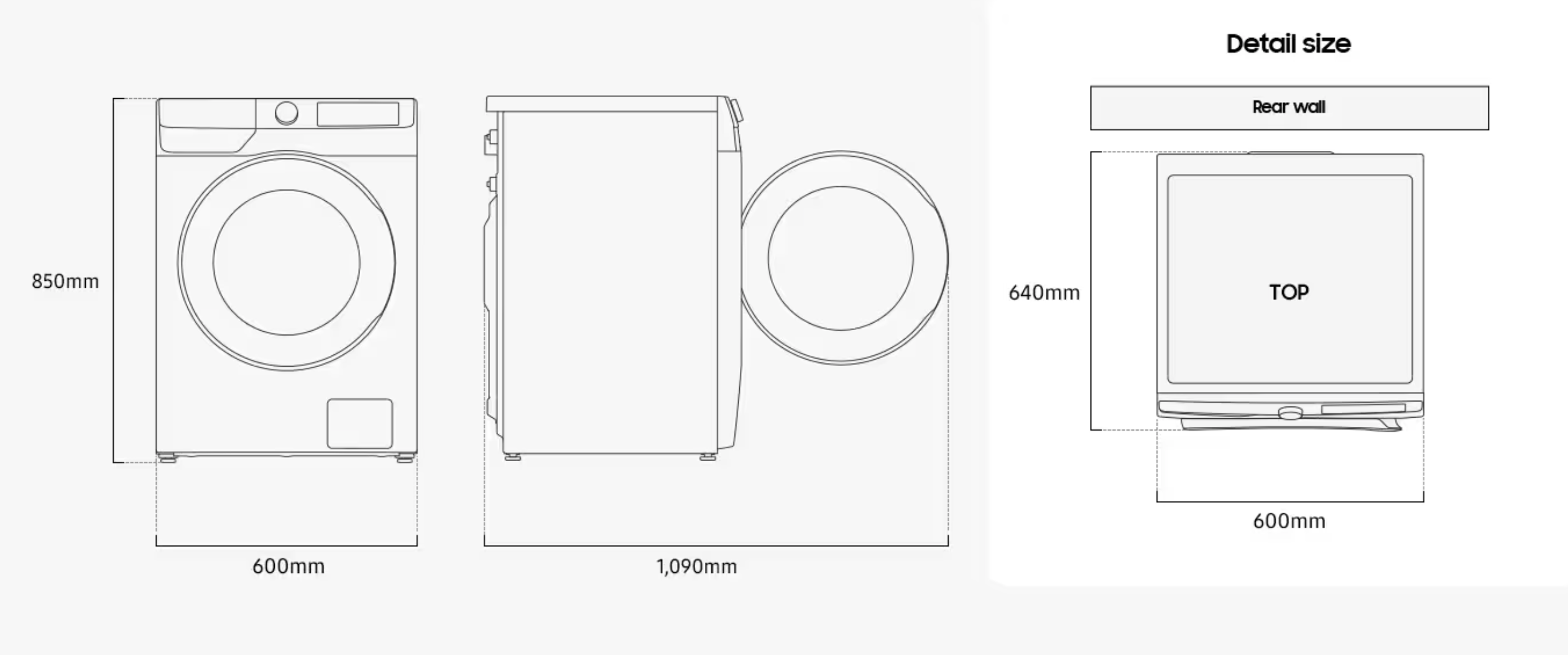 SAMSUNG WW90DG6U25LKU3 wasmachine