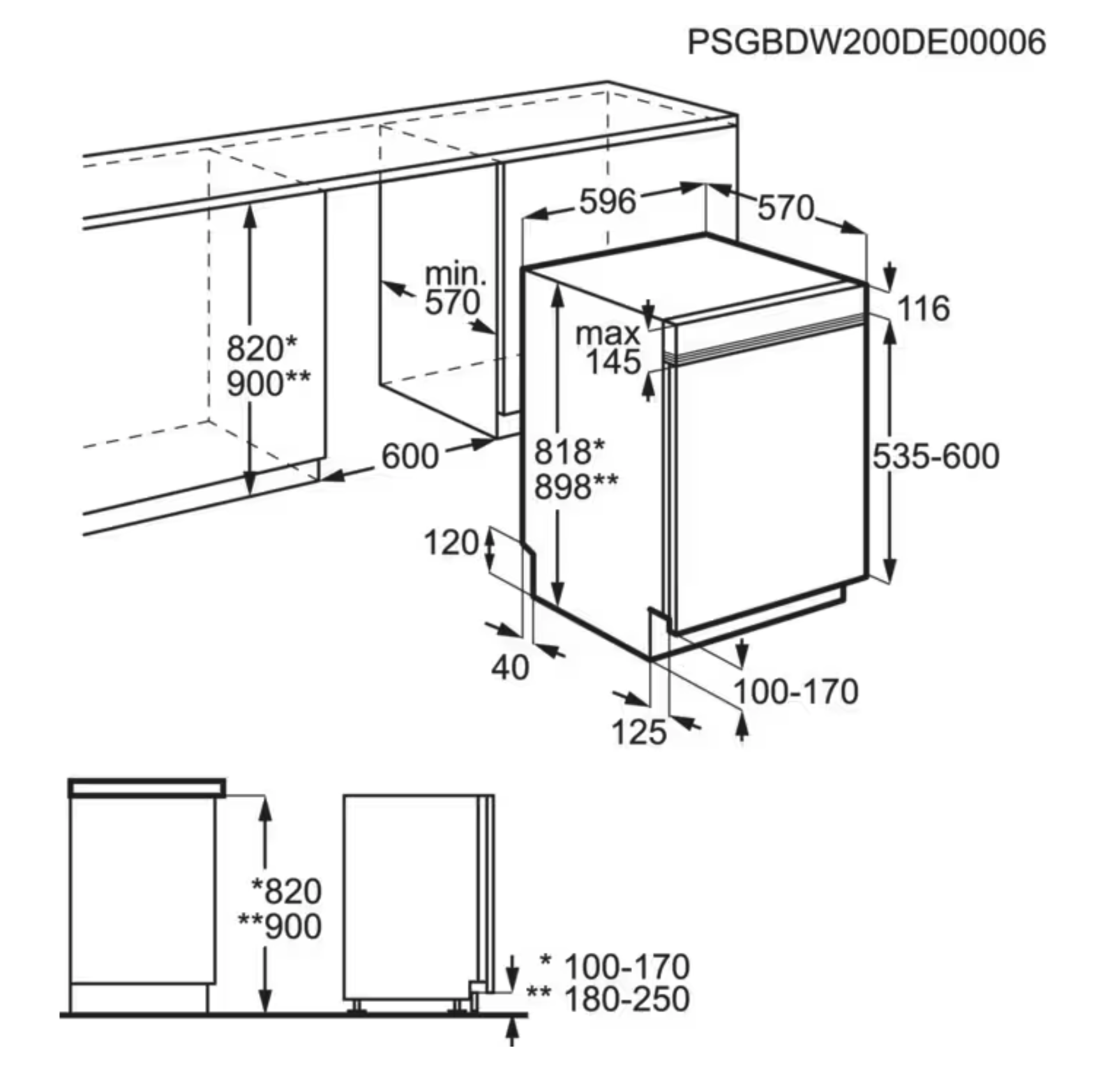ELECTROLUX EES47300IX 300 vaatwasser met bedieningspaneel ELECTROLUX EES47300IX 300 vaatwasser met bedieningspaneel