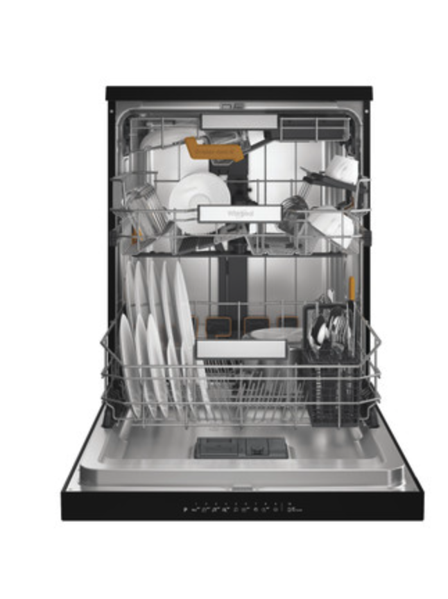 WHIRLPOOL W8FHP51BS vrijstaande vaatwasser 