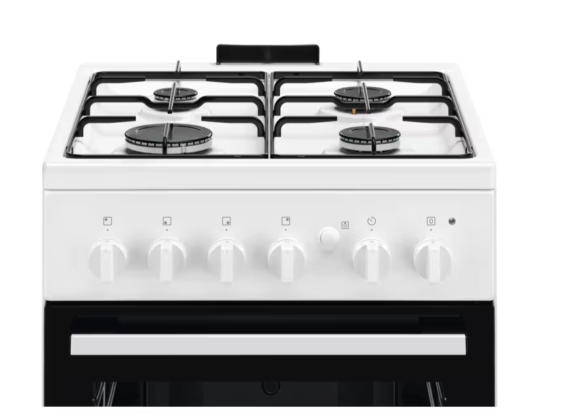 ELECTROLUX LKG500013W fornuis met gaskookplaat